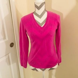 Ann Taylor Sz Small Pink Cashmere Sweater
